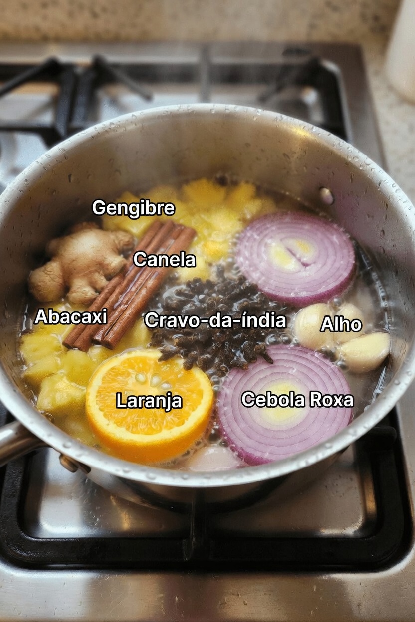 Fervura Fácil em 15 Minutos: Como Fazer uma Infusão Simples com Canela, Cravo, Alho, Gengibre, Limão e Cebola para sua Rotina Diária de Bem-Estar