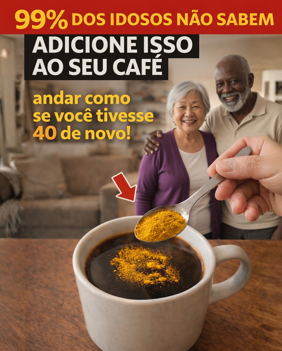 Por que tantos adultos mais velhos agora estão adicionando cúrcuma em pó ao café todas as manhãs