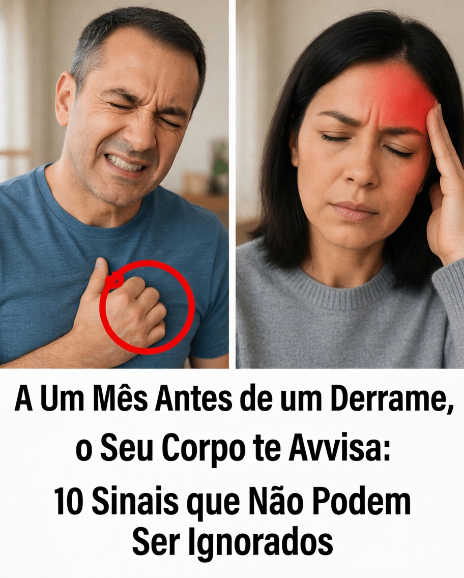 Um mês antes de um AVC, seu corpo avisa: 10 sinais que você não pode ignorar