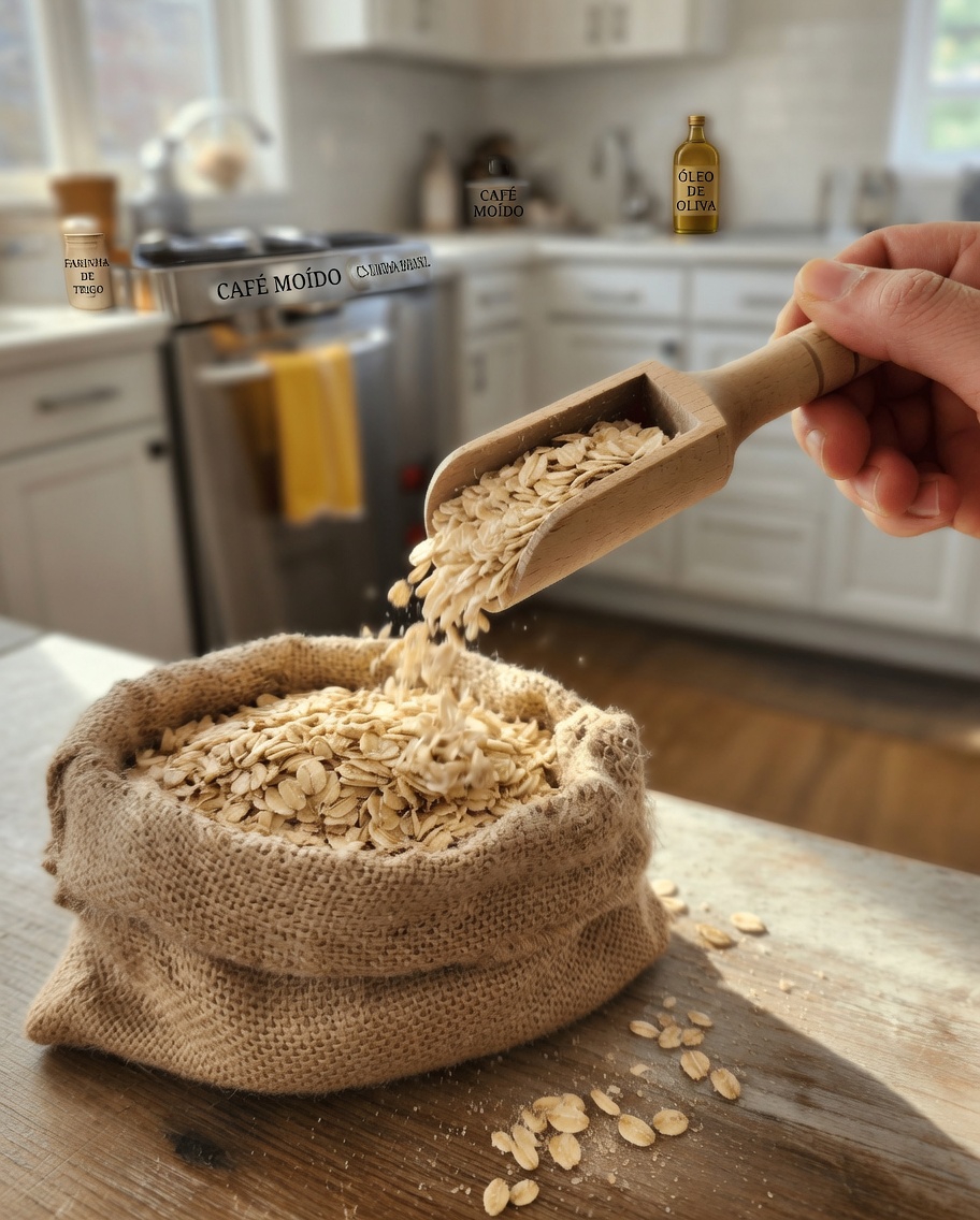 2 colheres de sopa de aveia por dia: como esse hábito simples pode ajudar a manter a saúde dos joelhos e das articulações