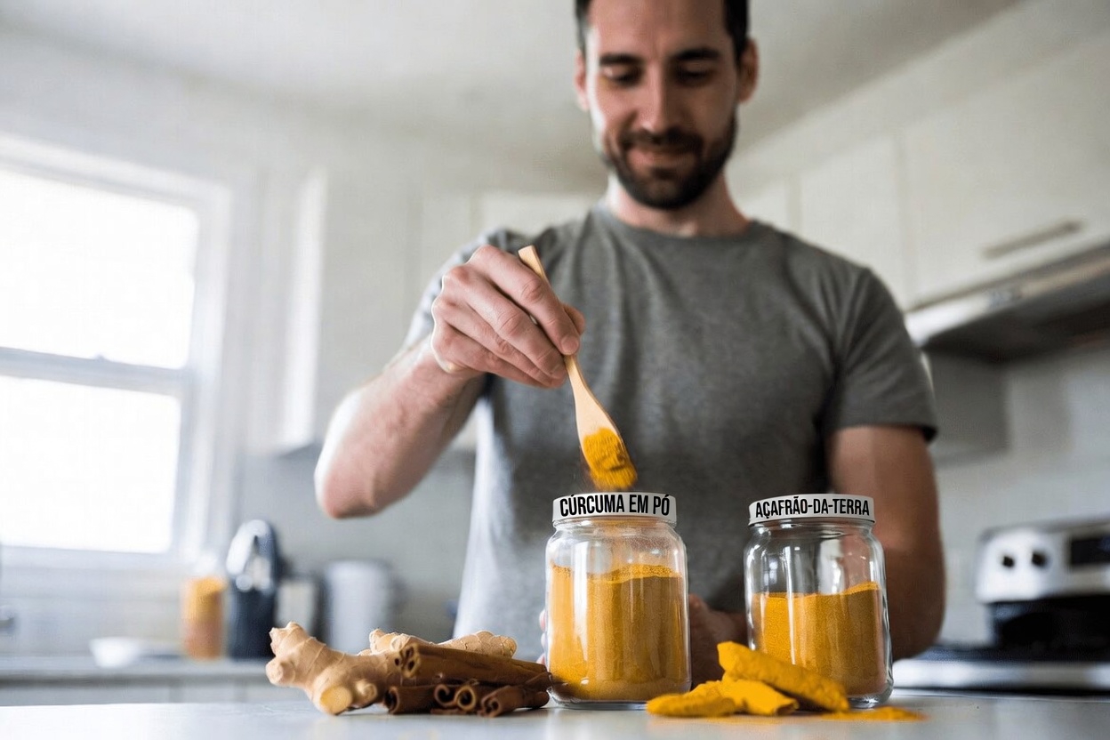 Por que Homens em Todo Lugar Estão Misturando Gengibre, Canela e Cúrcuma para Seu Bem-Estar Diário e Vitalidade