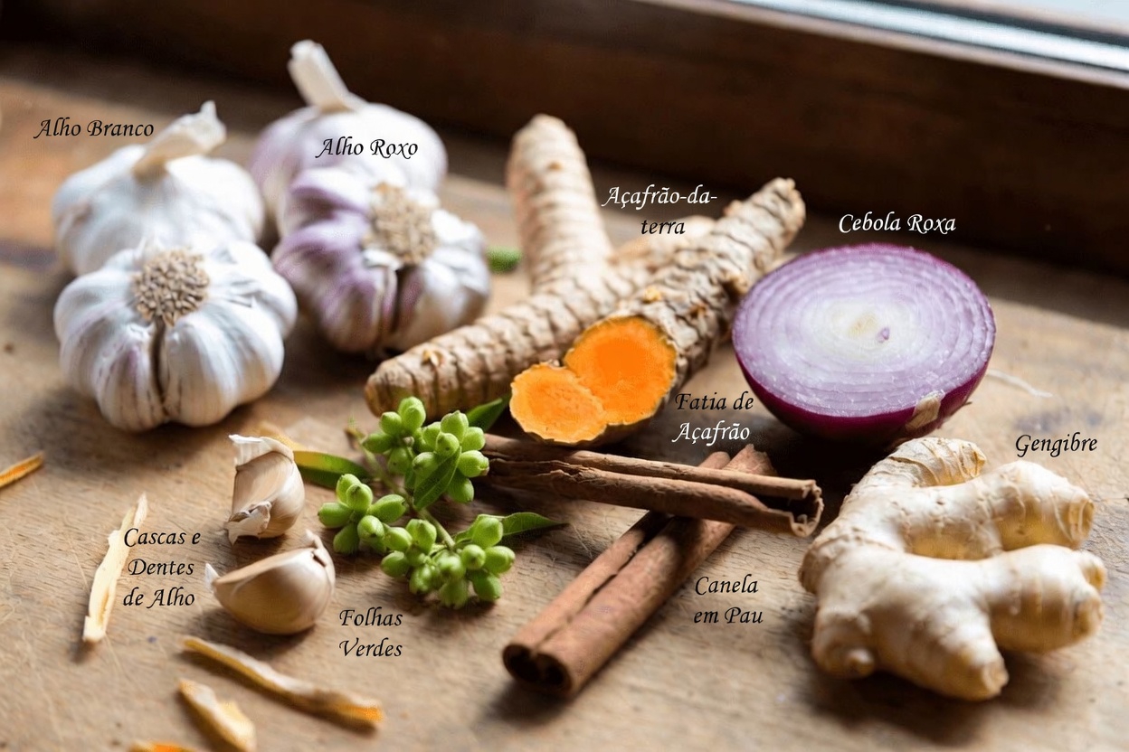 Descubra Esta Fácil Mistura de Chá para a Manhã e para Depois do Jantar com Alho, Cúrcuma, Cebola, Gengibre, Canela e Folhas de Goiaba