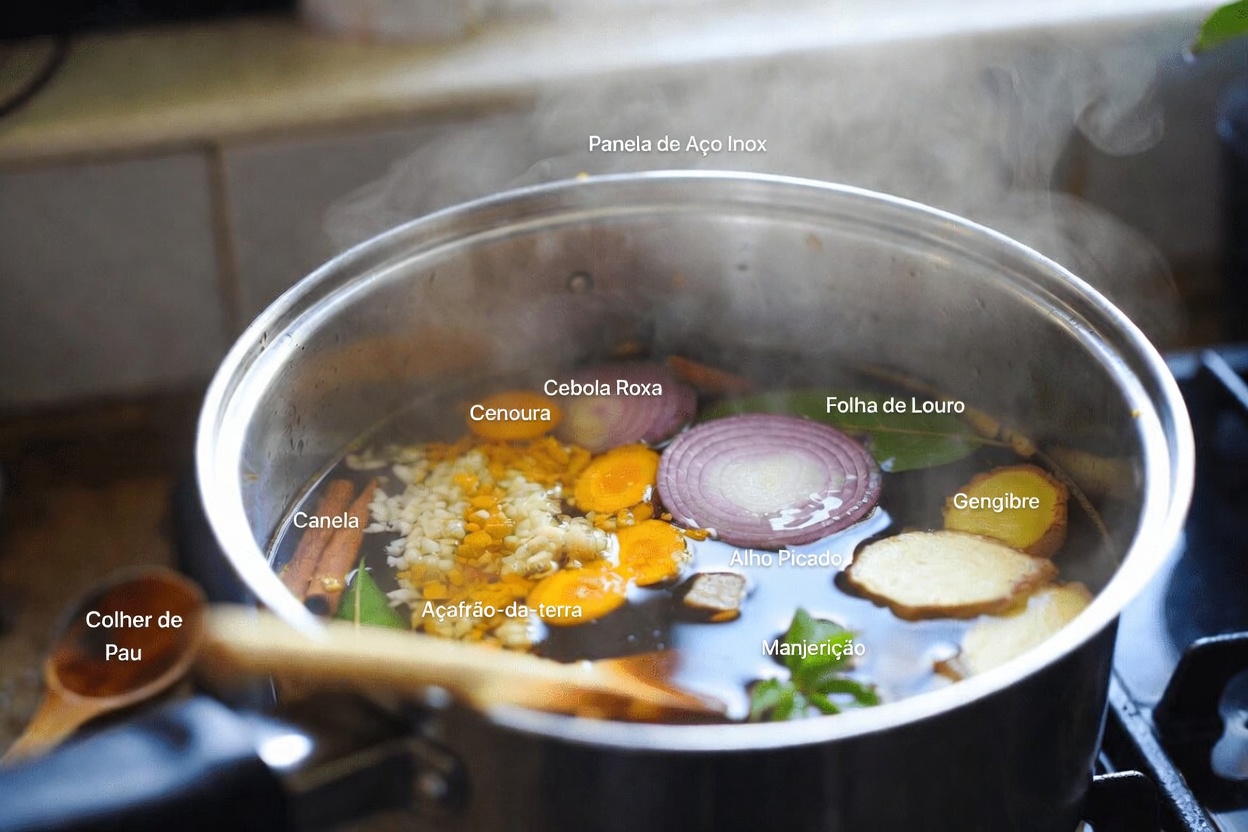 Descubra Esta Fácil Mistura de Chá para a Manhã e para Depois do Jantar com Alho, Cúrcuma, Cebola, Gengibre, Canela e Folhas de Goiaba