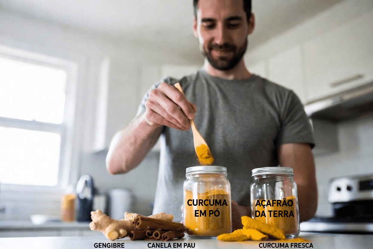 Por que Homens em Todo o Mundo Estão Misturando Gengibre, Canela e Cúrcuma para Seu Bem-Estar Diário e Vitalidade