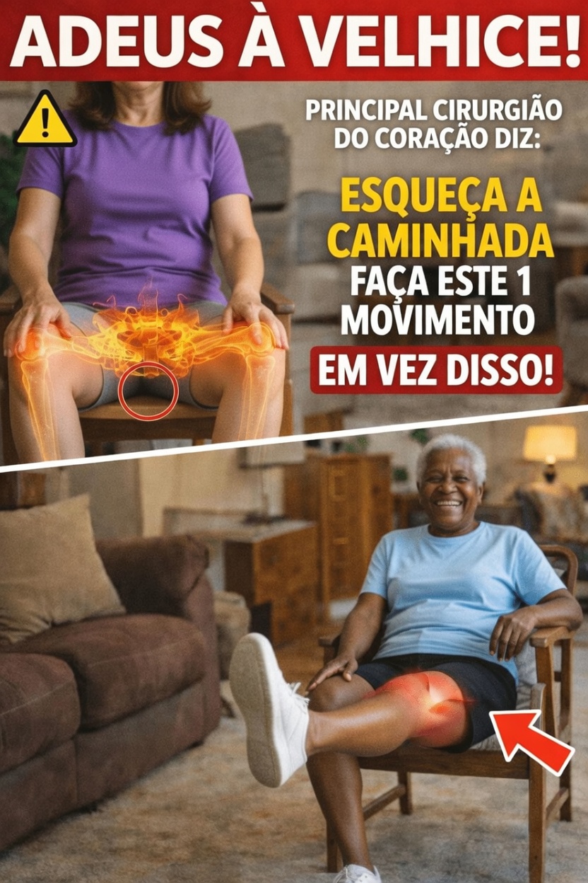Mais de 60? Descubra este simples exercício na cadeira para ajudar a fortalecer as pernas e a mobilidade diária em idosos