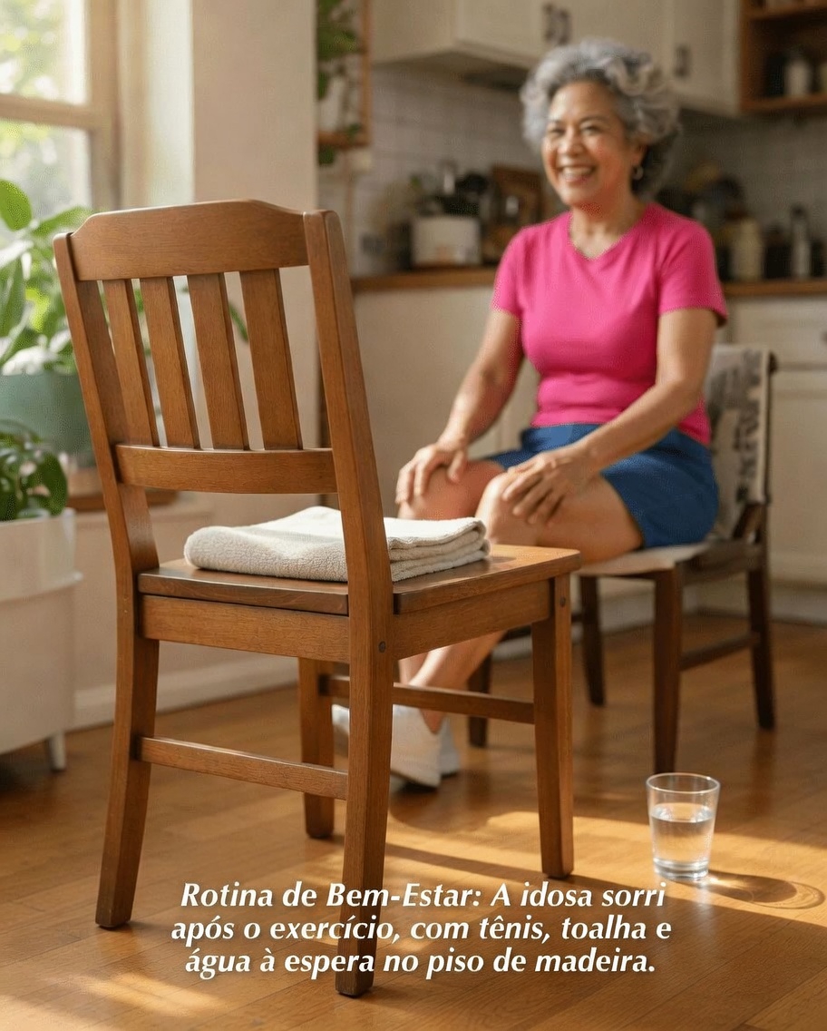 Mais de 60? Descubra este simples exercício na cadeira para ajudar a fortalecer as pernas e a mobilidade diária em idosos