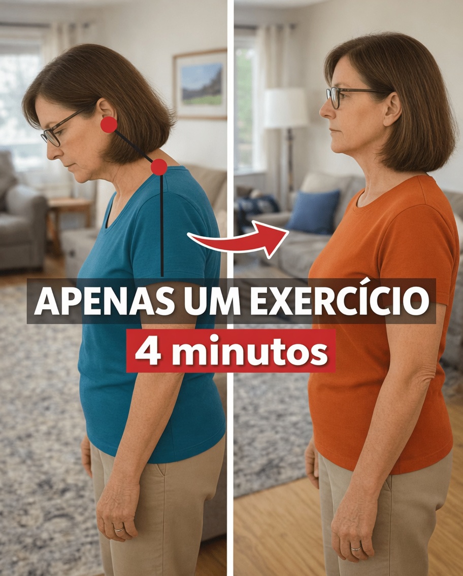 Como Corrigir a Postura de Cabeça Projetada para a Frente Depois dos 60 em Apenas 4 Minutos – A Rotina Suave em que o Médico Mais Idoso do Japão Jura