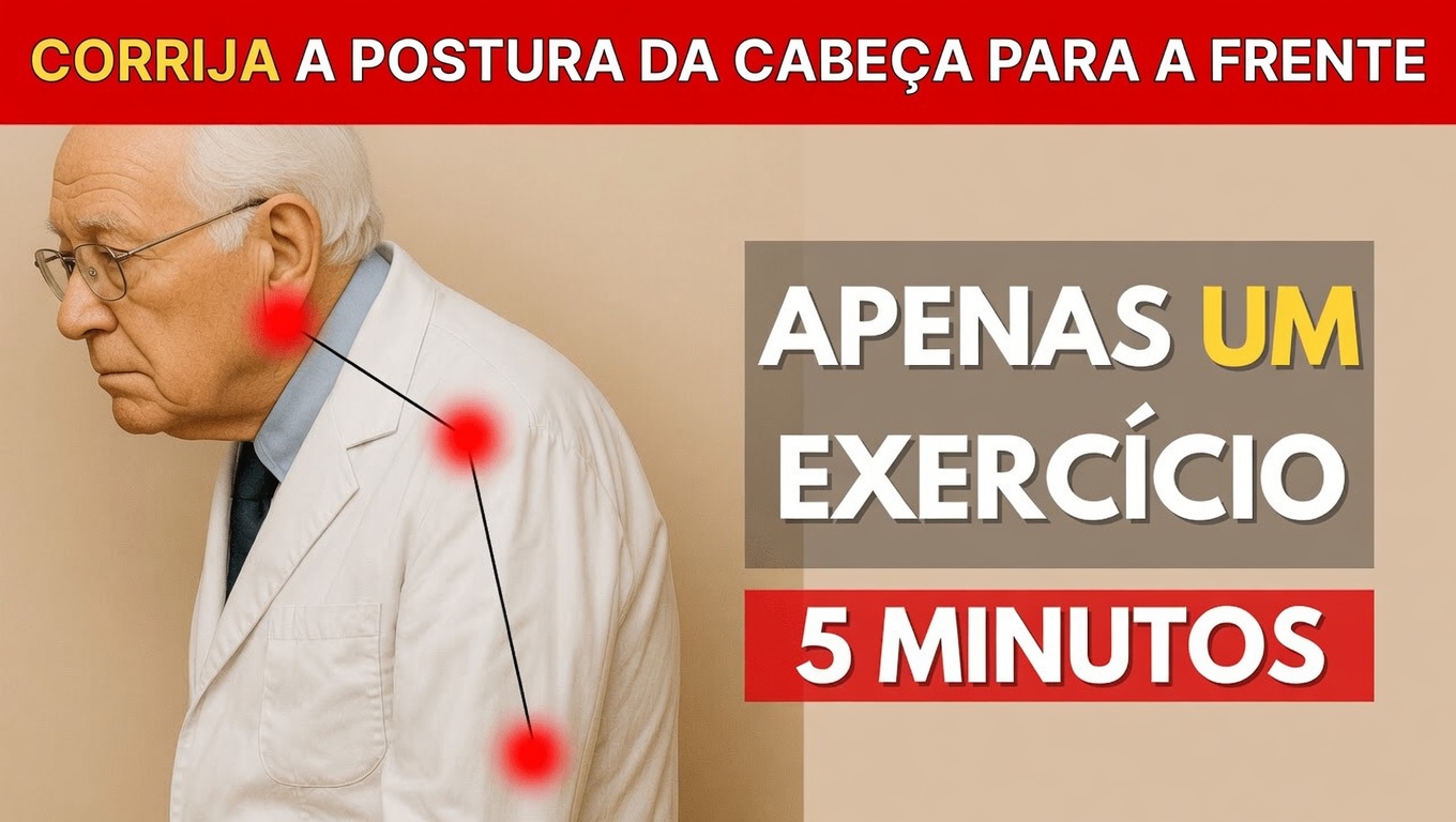 Como Corrigir a Postura de Cabeça Projetada para a Frente Depois dos 60 em Apenas 4 Minutos – A Rotina Suave em que o Médico Mais Idoso do Japão Jura