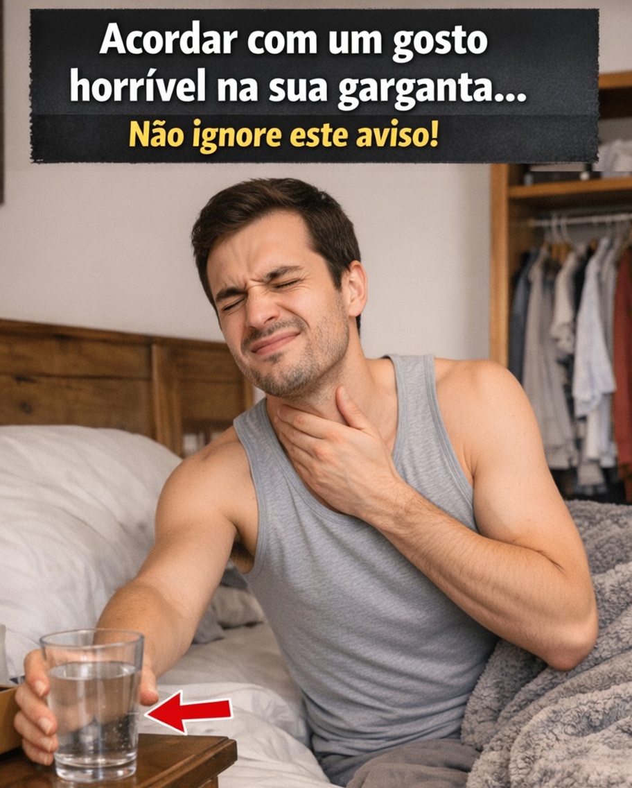 Por que você acorda com um gosto amargo na boca?