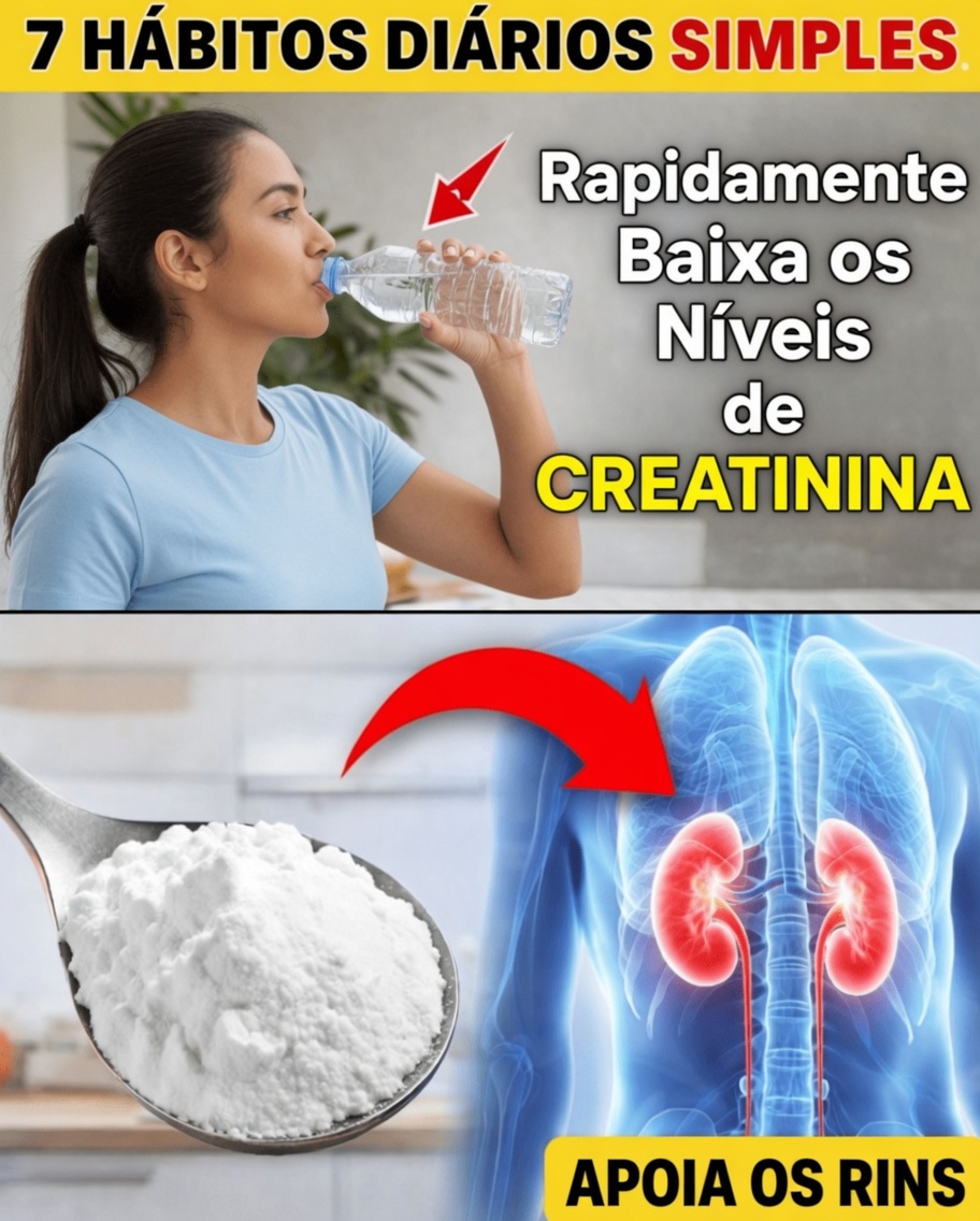 7 hábitos diários simples para ajudar a manter níveis saudáveis de creatinina e proteger seus rins