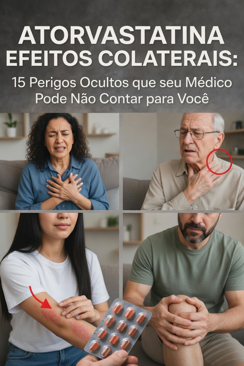 Efeitos colaterais da atorvastatina: 15 reações comuns para observar e como lidar com elas com segurança