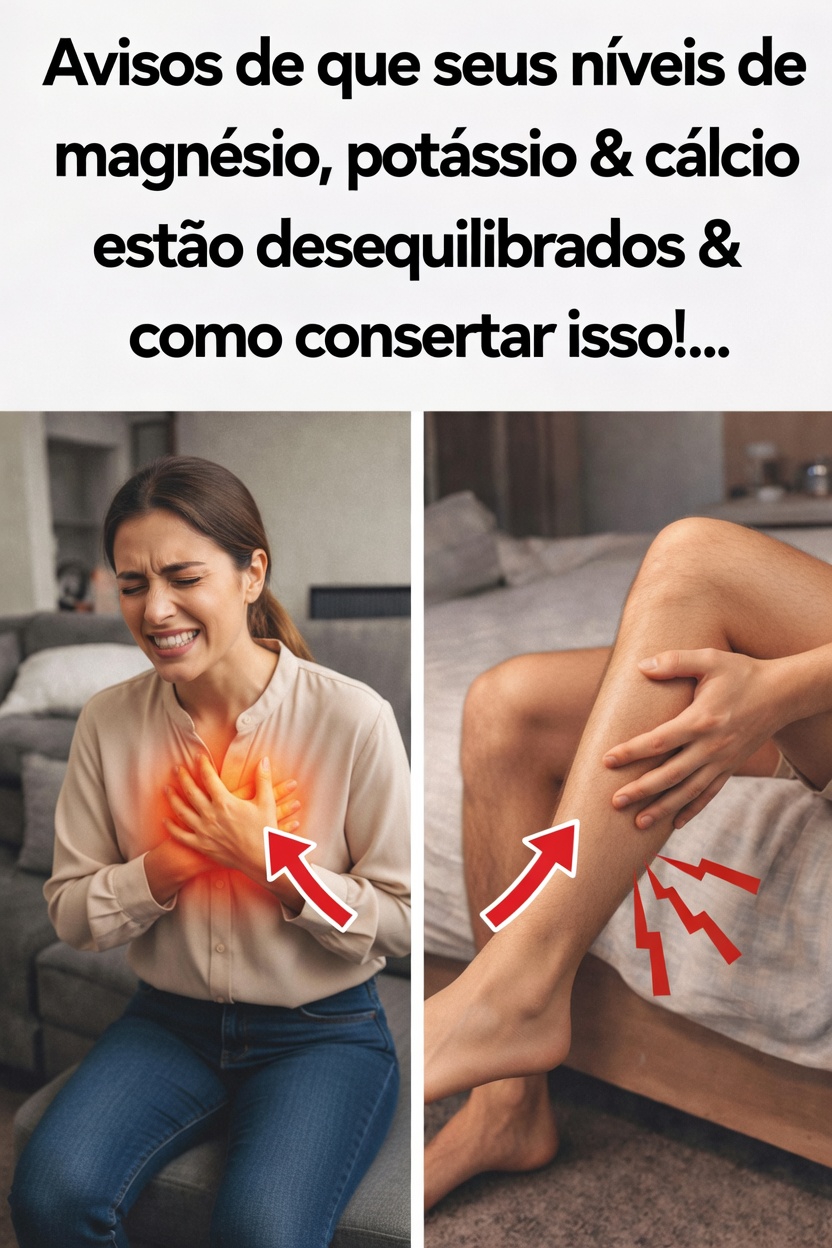 Sinais de Alerta de Que Seus Níveis de Magnésio, Potássio e Cálcio Estão Desequilibrados — Além de Dicas para Ajudar a Repor Esses Minerais