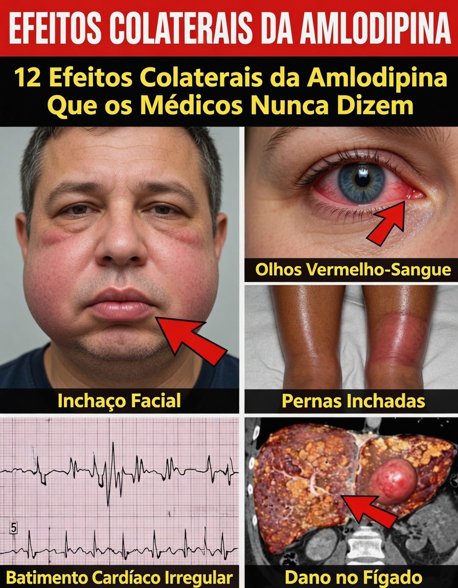 Descobrindo os 12 possíveis efeitos colaterais da amlodipina: um guia completo sobre o que os pacientes devem saber