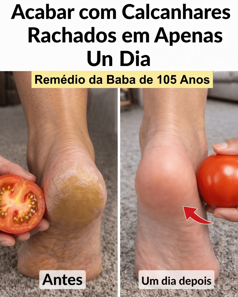 O Truque do Tomate Durante a Noite para Calcanhares Rachados: Um Ritual de Cozinha que Pode Deixar os Pés Visivelmente Mais Macios pela Manhã