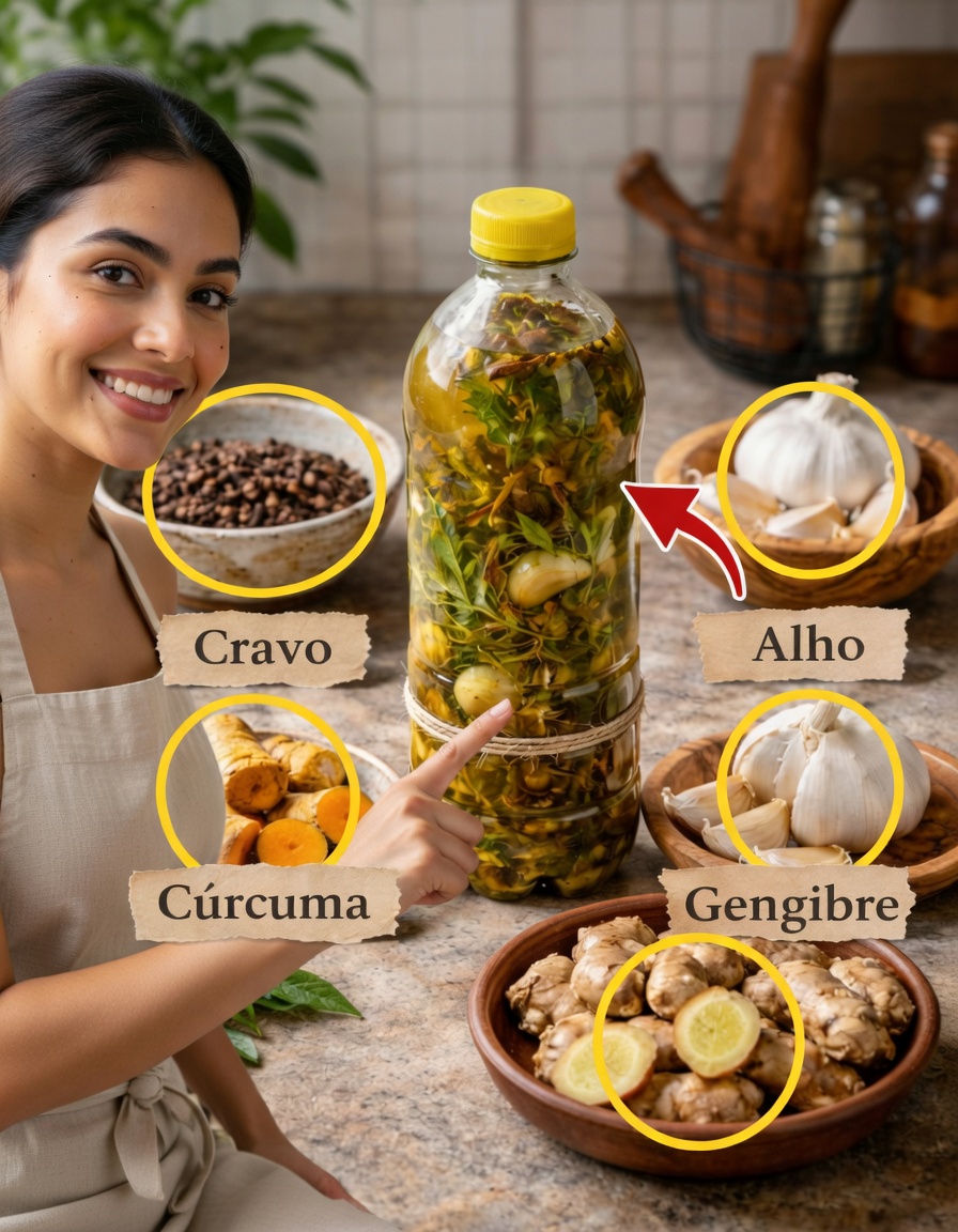 Como Fazer uma Bebida de Cravo, Alho, Cúrcuma e Gengibre para Apoiar Sua Imunidade e Bem-Estar Geral