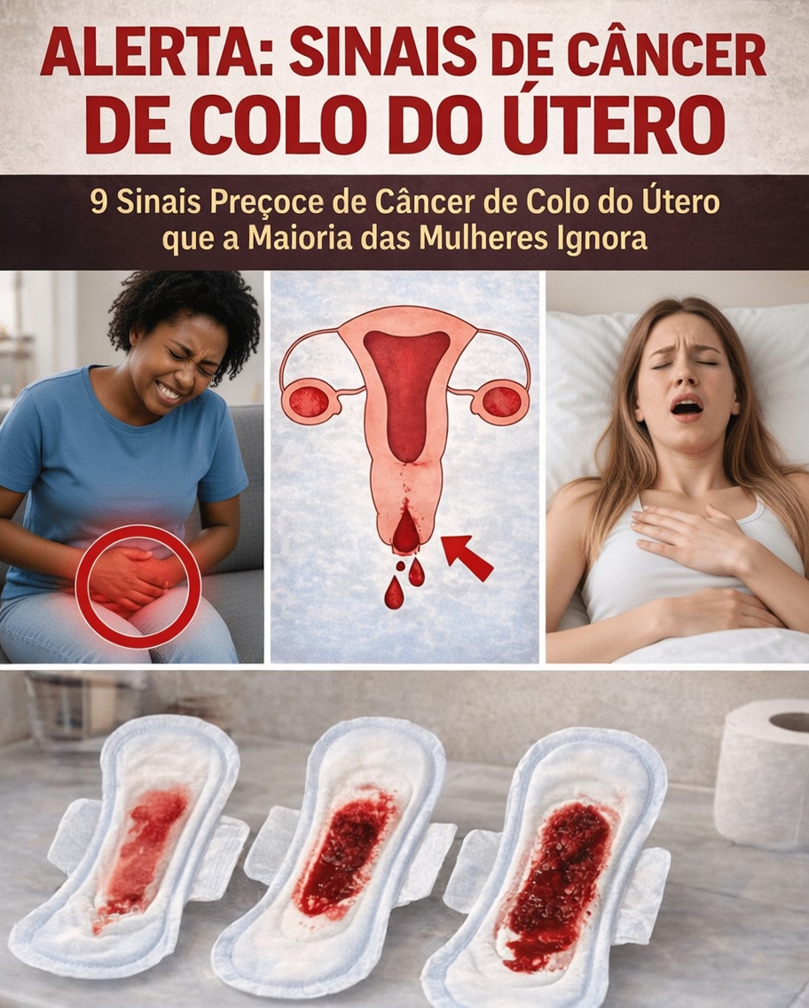 Descubra os 9 sinais precoces de alerta do câncer do colo do útero que muitas mulheres ignoram
