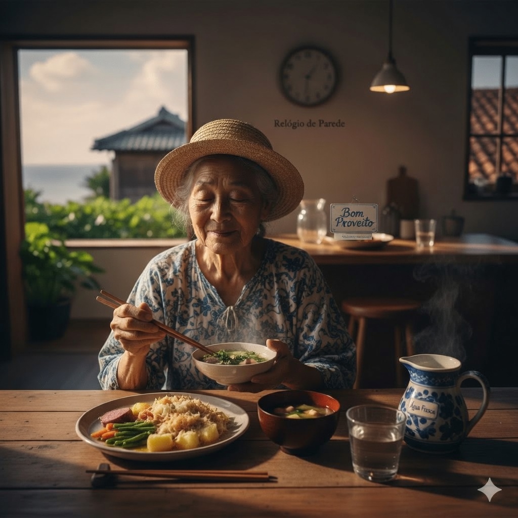 O ritmo diário de alimentação que os centenários japoneses seguem para envelhecer com mais força e permanecer mais independentes