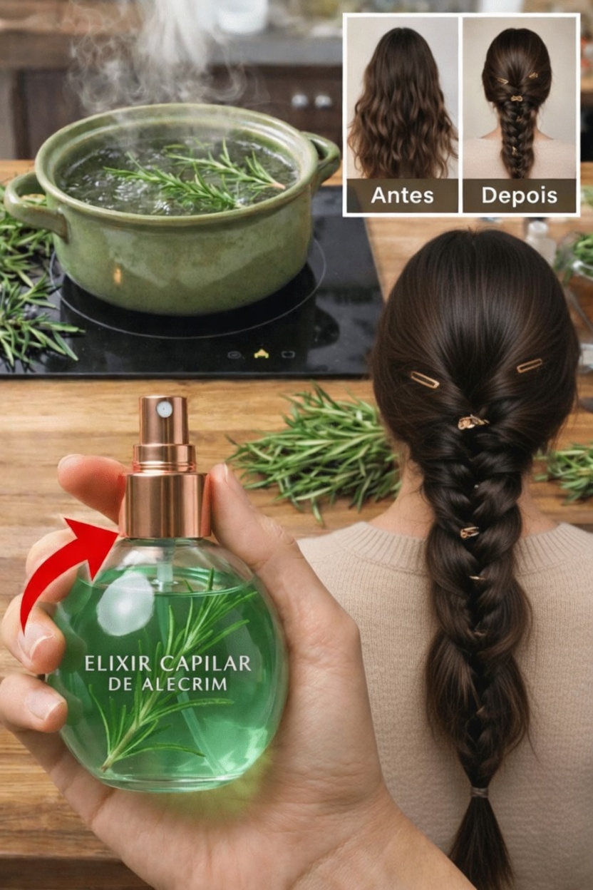 Spray Capilar de Alecrim: O Ritual Simples que Pode Estar Faltando ao Seu Cabelo