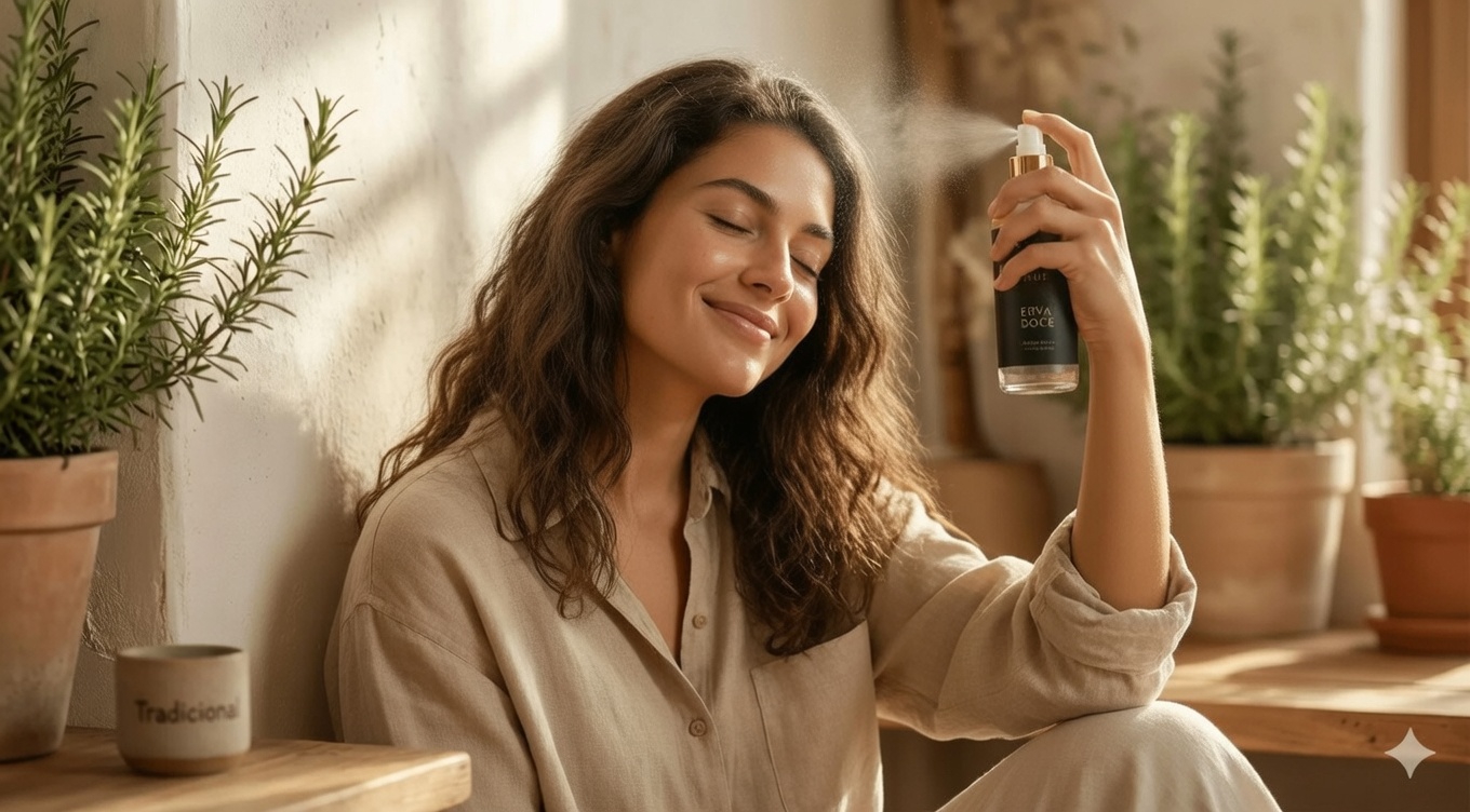 Spray Capilar de Alecrim: O Ritual Simples que Pode Estar Faltando ao Seu Cabelo