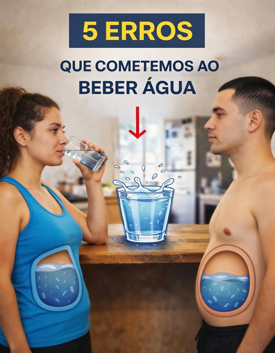 5 erros comuns que você está cometendo ao beber água e que podem prejudicar silenciosamente sua hidratação