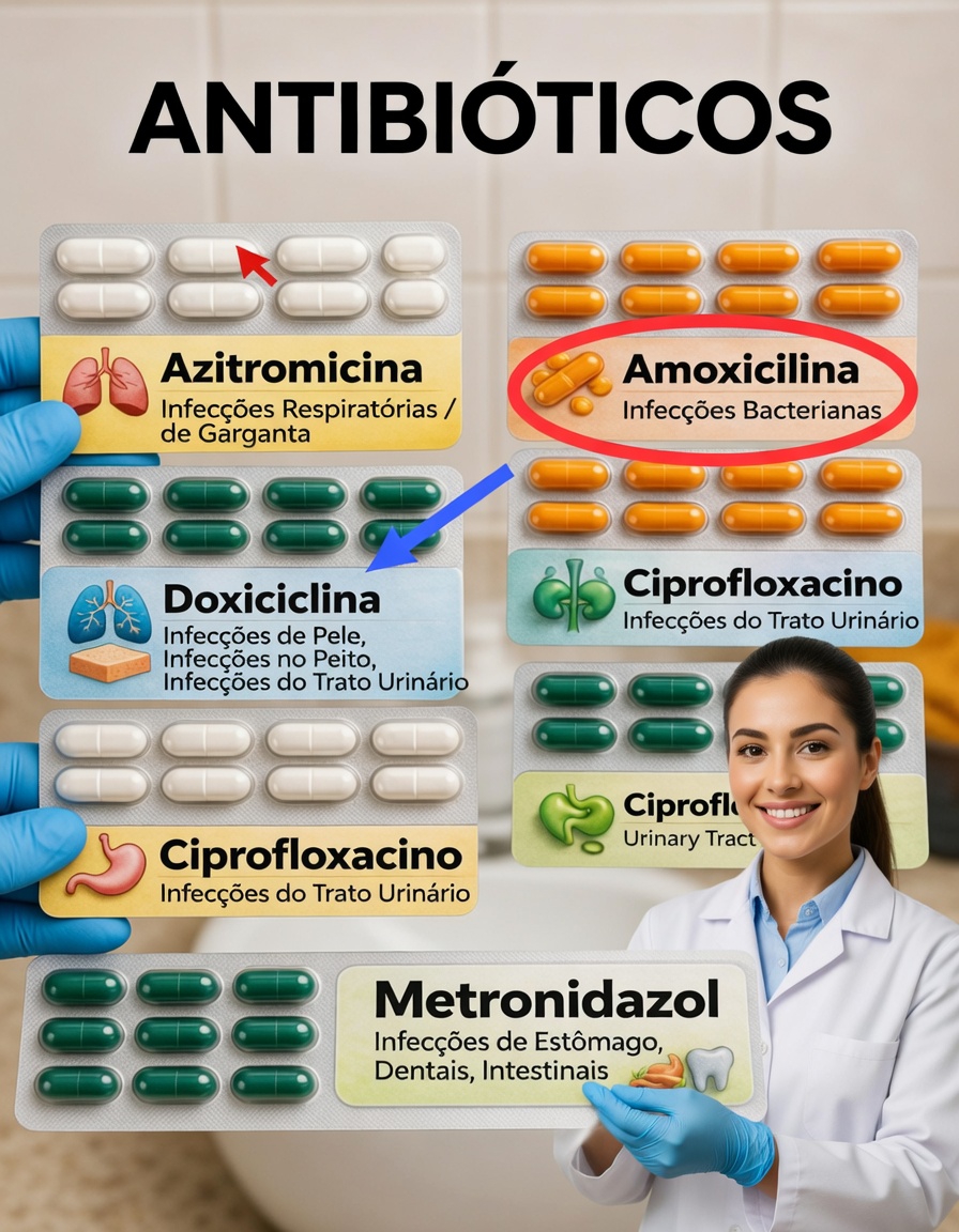 Quais são os 5 antibióticos mais comuns que os médicos prescrevem e por que eles são importantes para a sua saúde