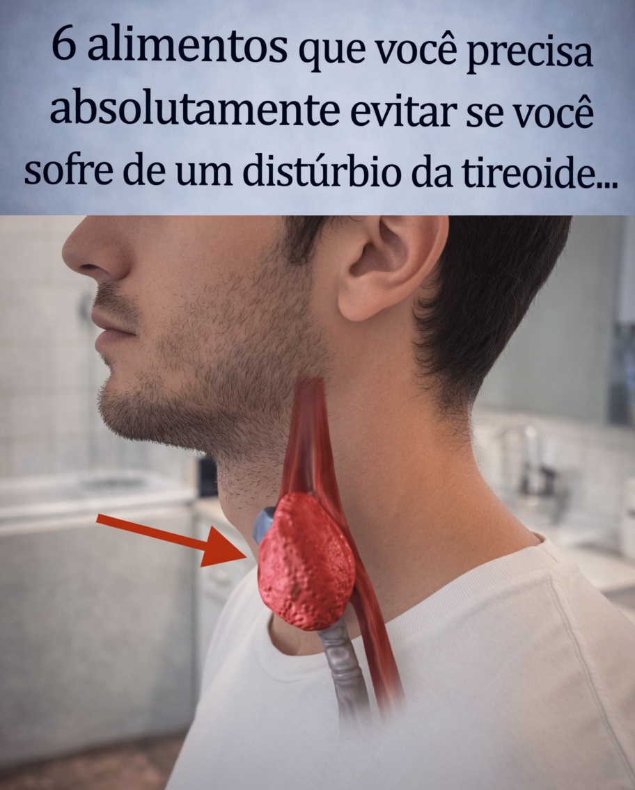 6 alimentos do dia a dia que podem afetar a saúde da tireoide, além de substituições fáceis e hábitos para apoiar o bem-estar