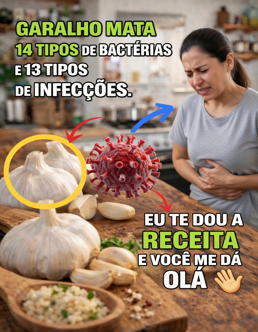 É verdade que o alho mata 14 tipos de bactérias e 13 tipos de infecções?
