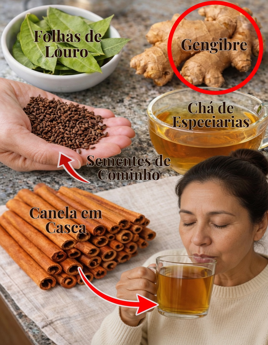 Descubra como preparar e incorporar o chá de gengibre, louro, canela e cravo à sua rotina diária de bem-estar