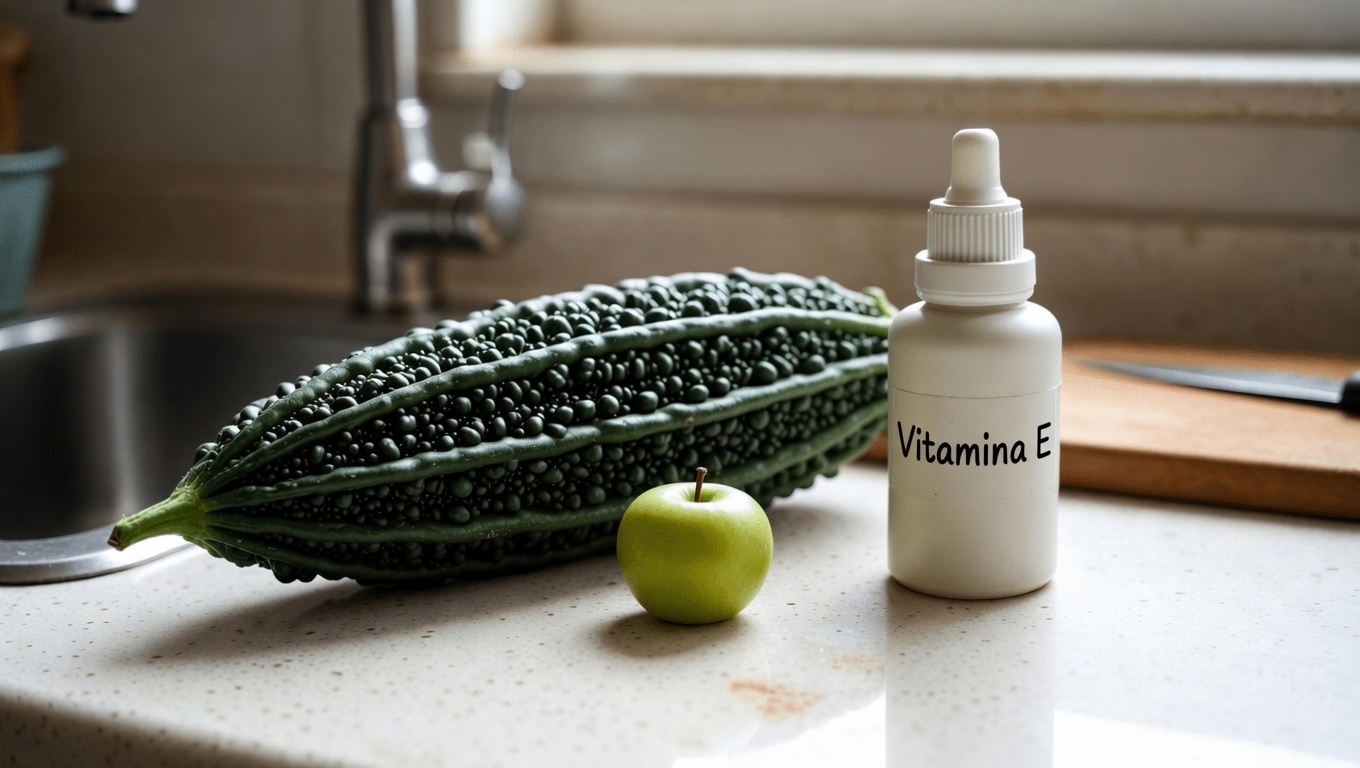 Melão-de-São-Caetano + Amla + Vitamina E: o sérum caseiro que pode ajudar a transformar cabelos finos e com queda em fios longos, grossos e fortes — de forma natural e acessível