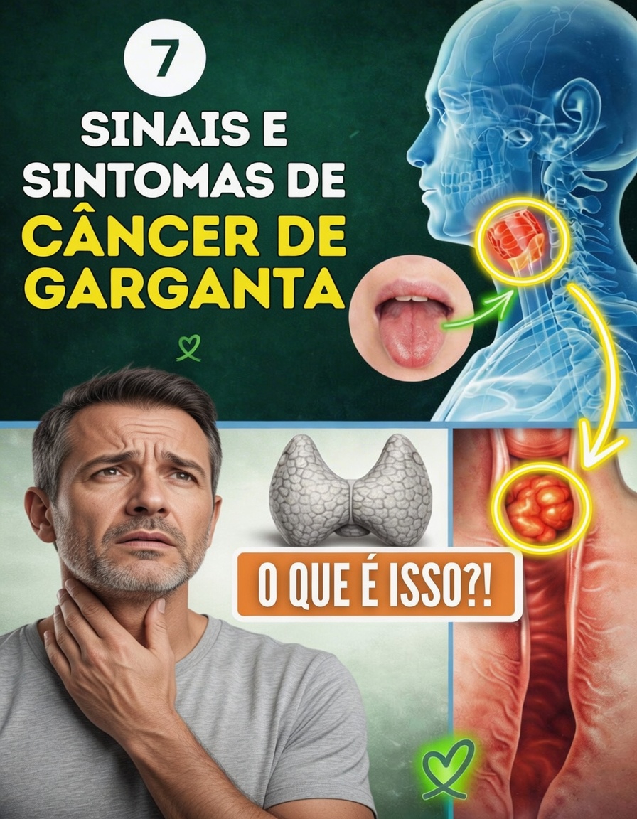 Explorando os 7 principais sinais e sintomas do câncer de garganta: um guia para conscientização e detecção precoce