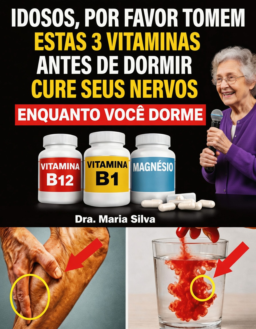 Explorando as 3 vitaminas para tomar antes de dormir recomendadas por Barbara O’Neill para manter as pernas mais fortes após os 60