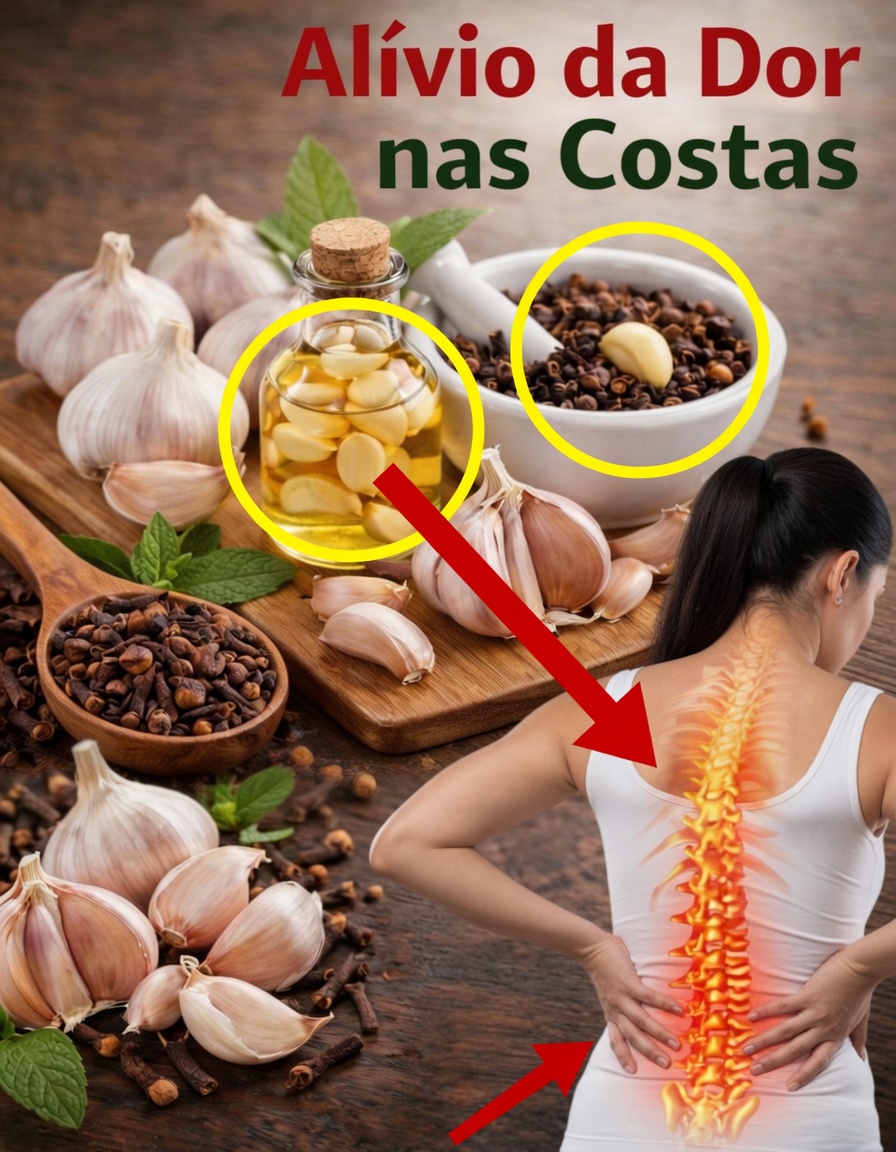 Descubra como preparar um remédio caseiro de cravo e alho para o controle da dor nas costas