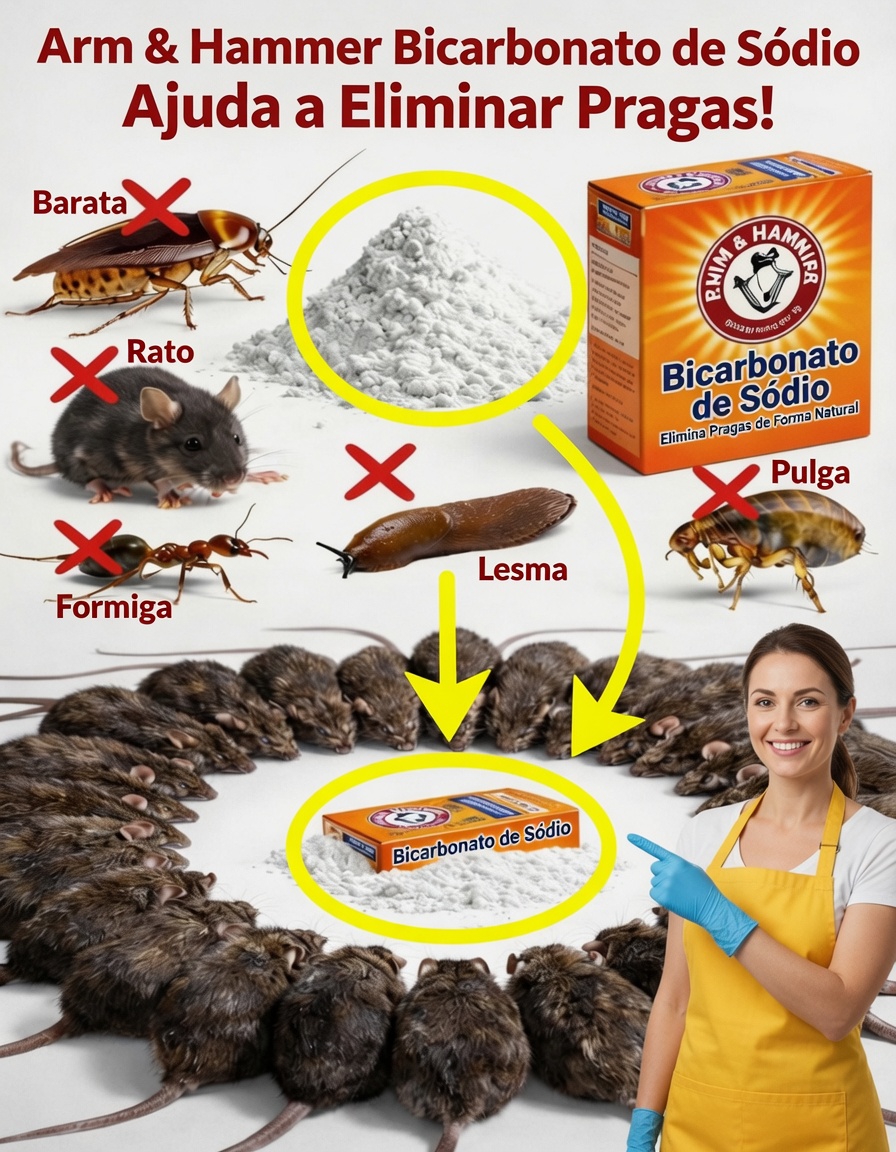 Maneiras Simples de Usar Bicarbonato de Sódio no Controle de Pragas Contra Baratas, Formigas, Ratos e Muito Mais