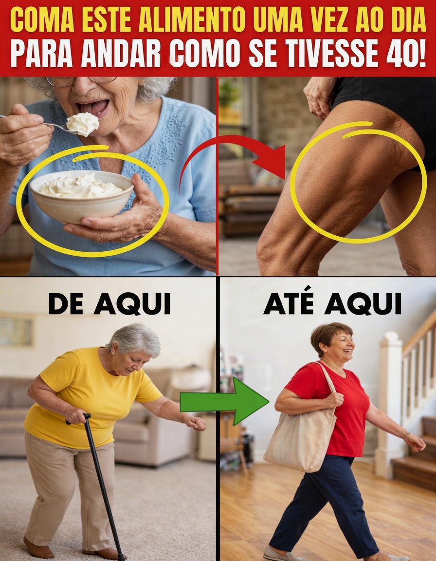 7 alimentos do dia a dia que podem ajudar a preservar e fortalecer os músculos das pernas após os 70 anos