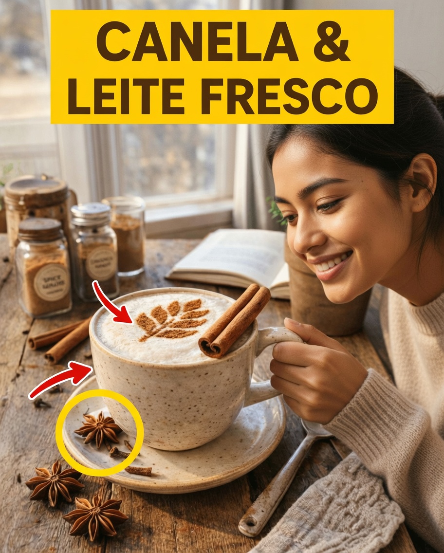 Descubra como uma simples bebida noturna com canela e leite pode ajudar a apoiar a saúde dos seus olhos naturalmente