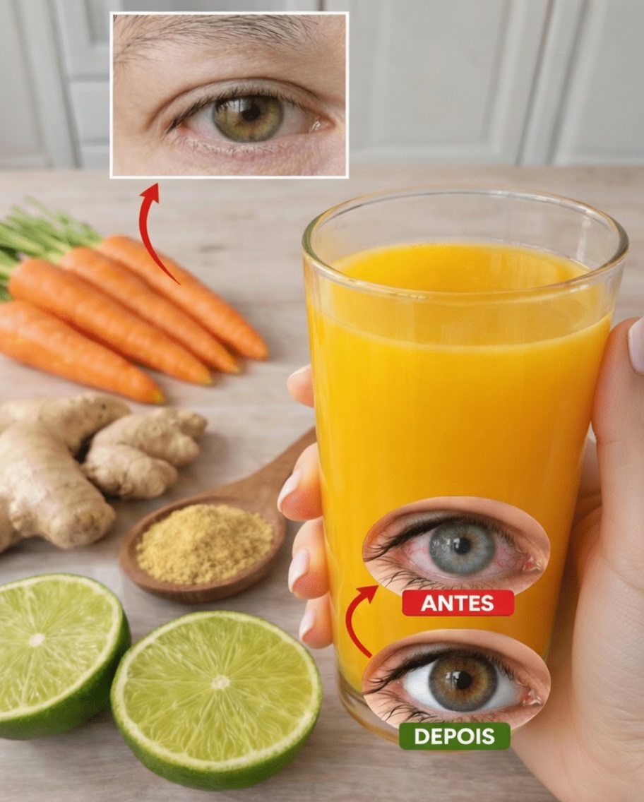 Suco de Gengibre, Limão e Cenoura para a Saúde dos Olhos: O Ritual Matinal de 3 Ingredientes Que Está Salvando a Visão de Milhares de Pessoas (Você Vai Querer Ter Começado Ontem)