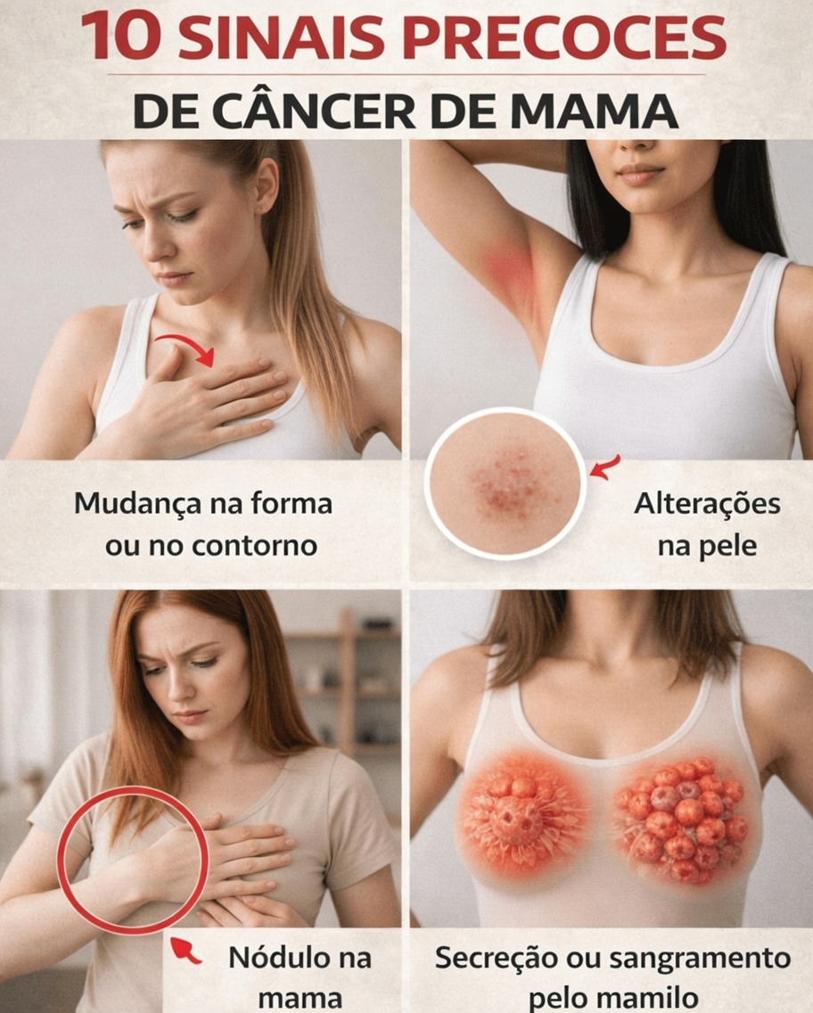 10 Sinais e Sintomas Importantes de Alerta do Câncer de Mama que Você Deve Conhecer