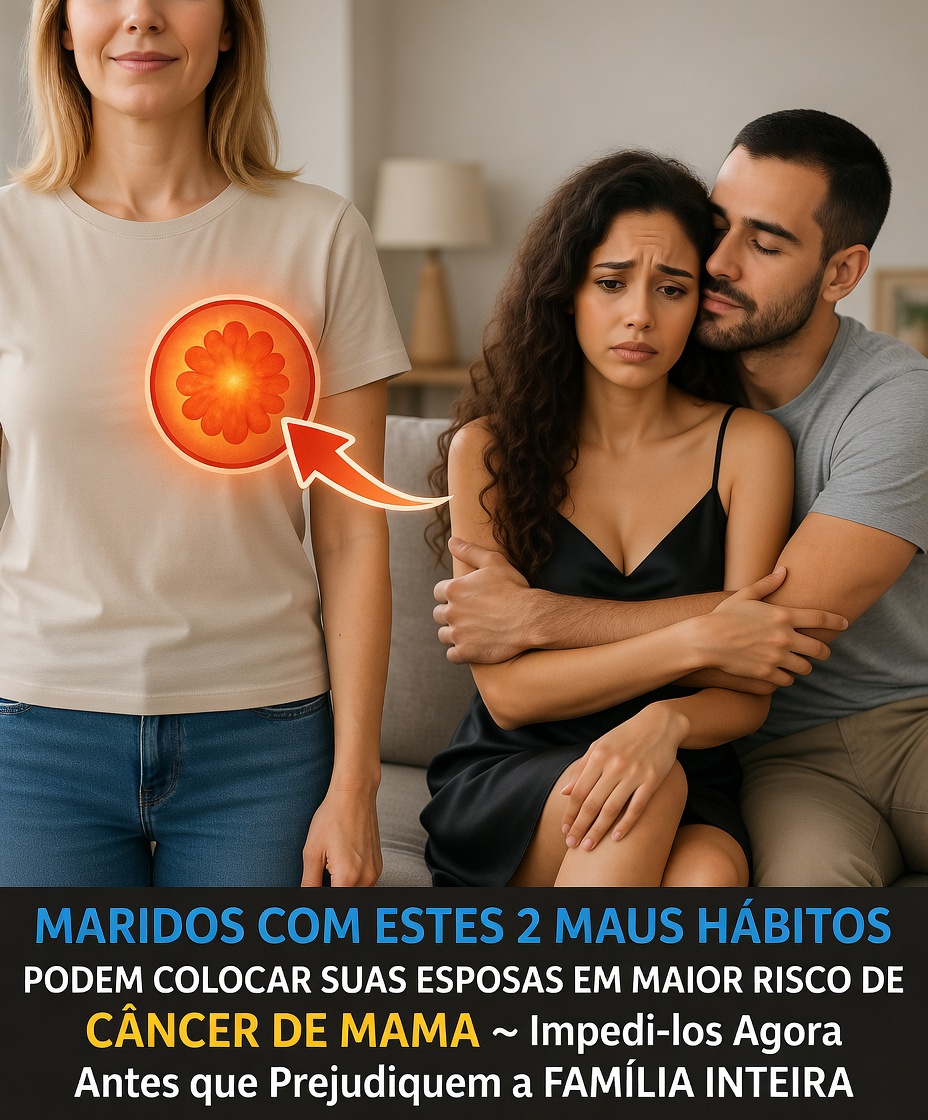Risco de câncer de mama das esposas ligado aos hábitos pouco saudáveis dos maridos