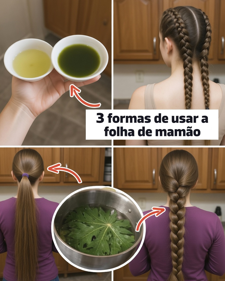 O crescimento do cabelo 4C está lento, com quebra e caspa? Descubra como as folhas de mamão podem ajudar a fortalecer os fios e a saúde do couro cabeludo