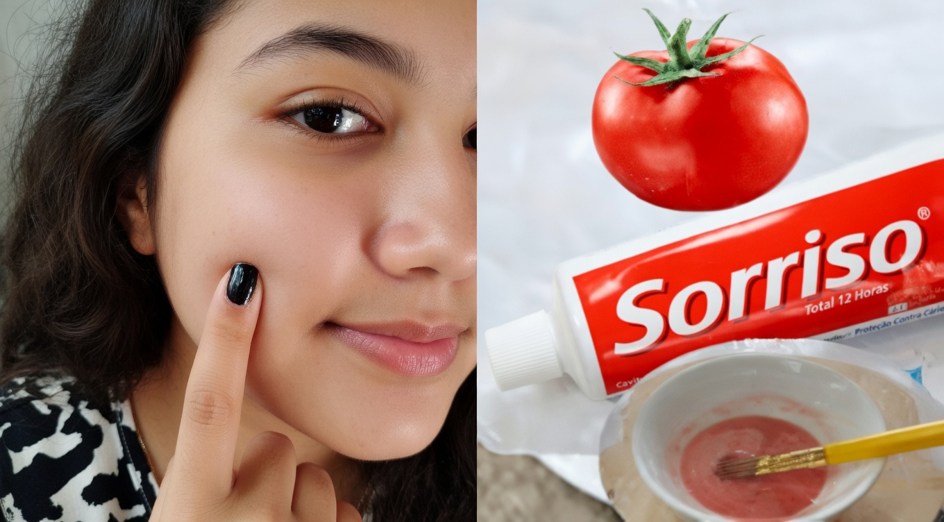 Descubra a máscara facial viral de pasta de dente e tomate que muitos estão experimentando para a aparência de poros menores, manchas escuras atenuadas, pele mais iluminada e redução mais suave dos pelos faciais