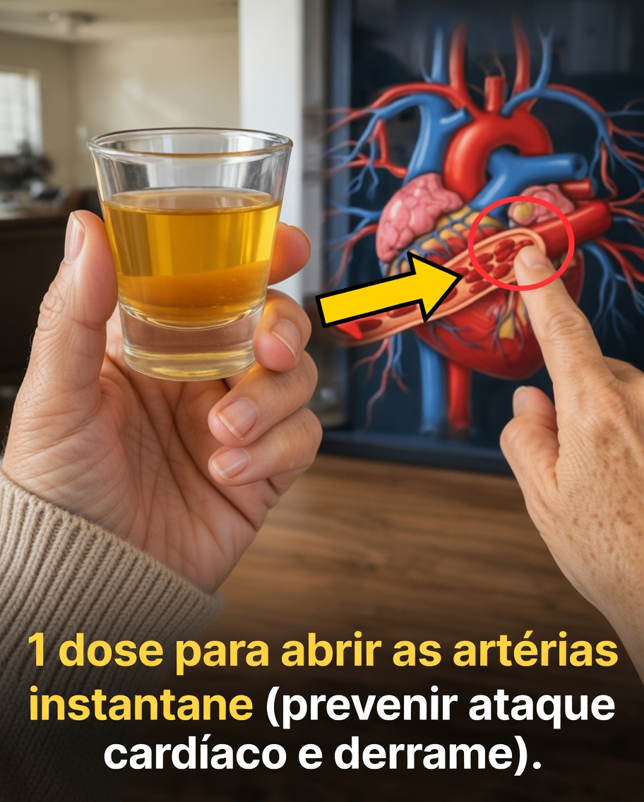 1 dose simples ajuda as artérias instantaneamente, prevenindo ataque cardíaco e derrame