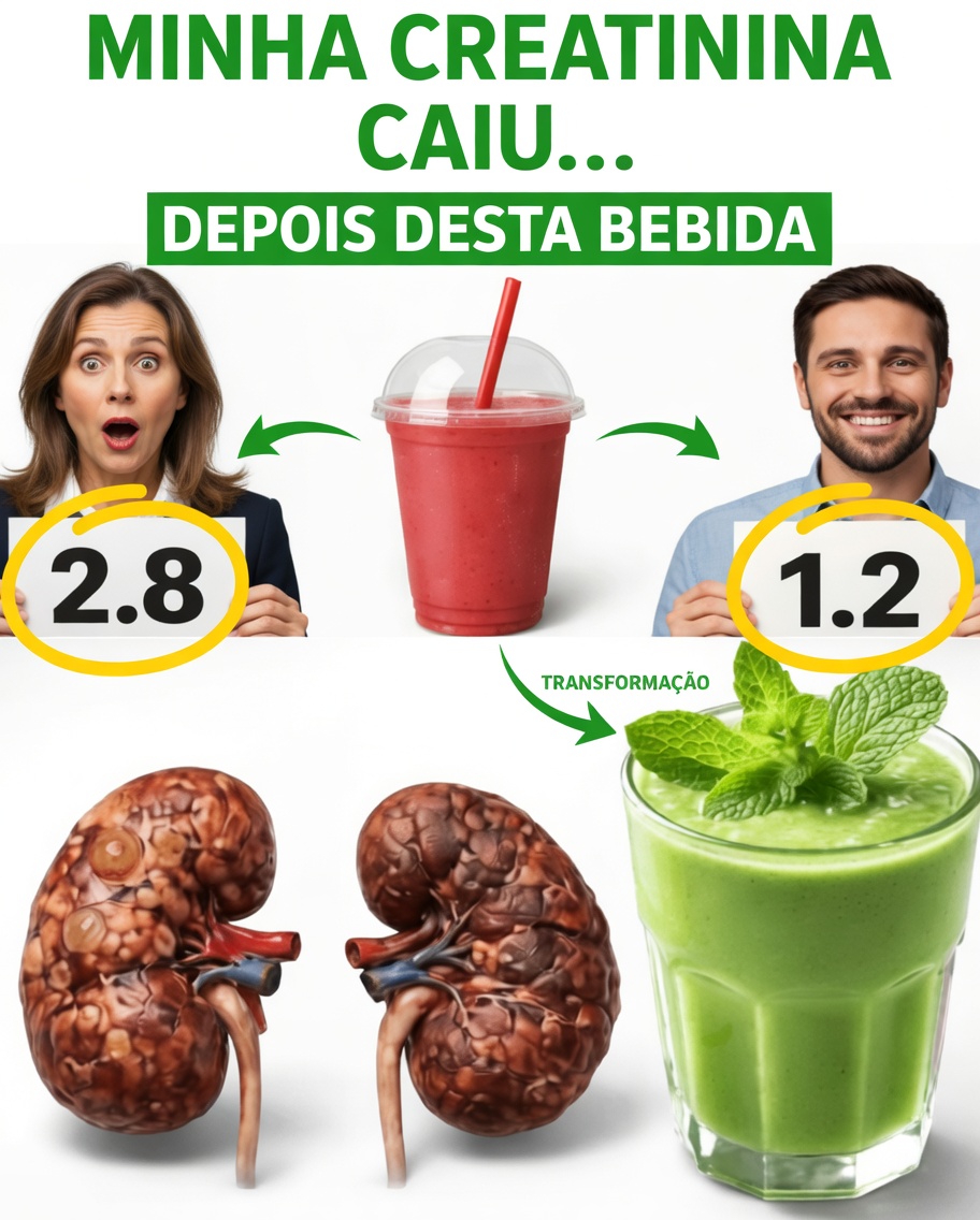 Fadiga e creatinina em alta? Descubra 3 bebidas matinais naturais que podem ajudar a saúde dos rins