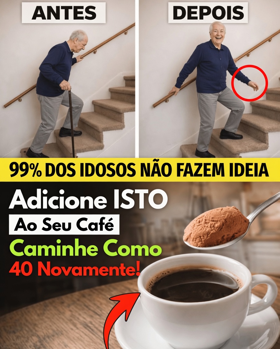 Por que os idosos estão adicionando ESTE pó ao café deles (benefícios que mudam a vida!)