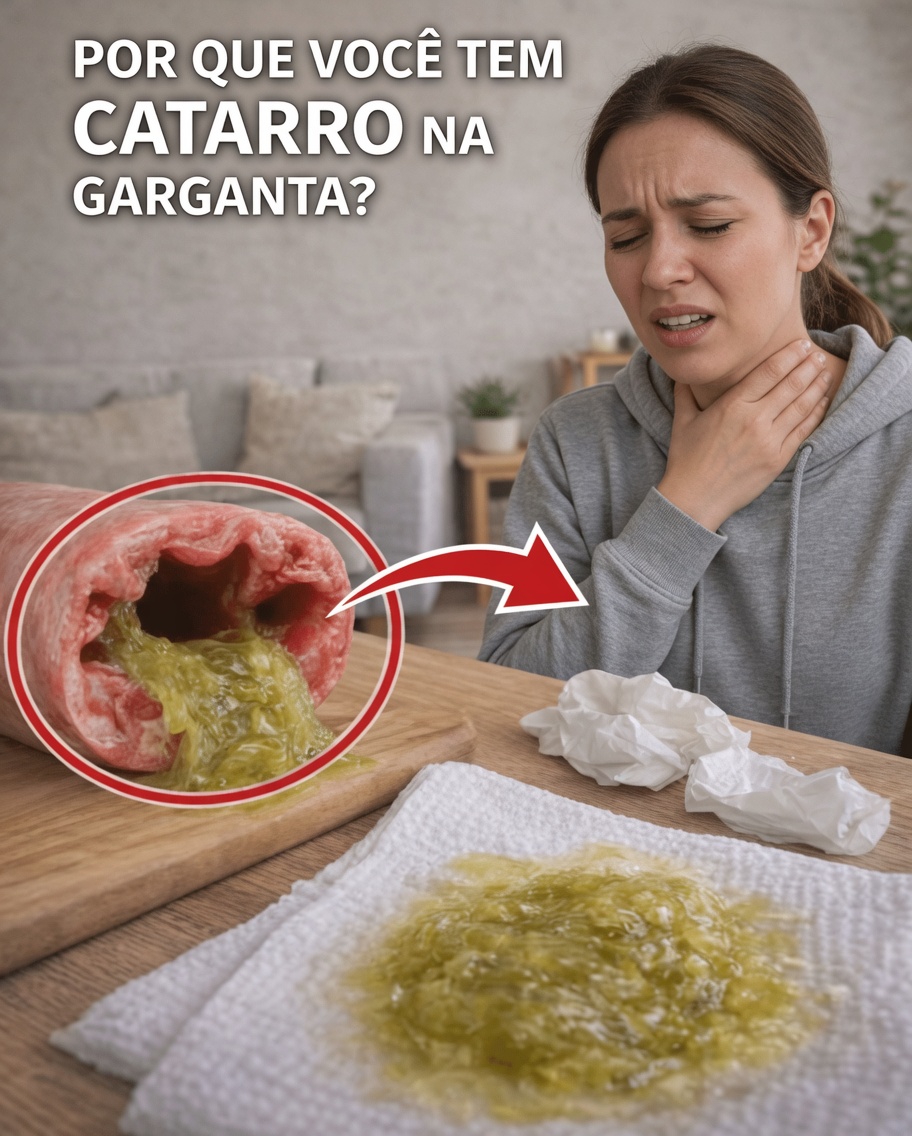 Catarro Constante na Garganta? O Hábito Oculto Que o Piora Sem Você Perceber