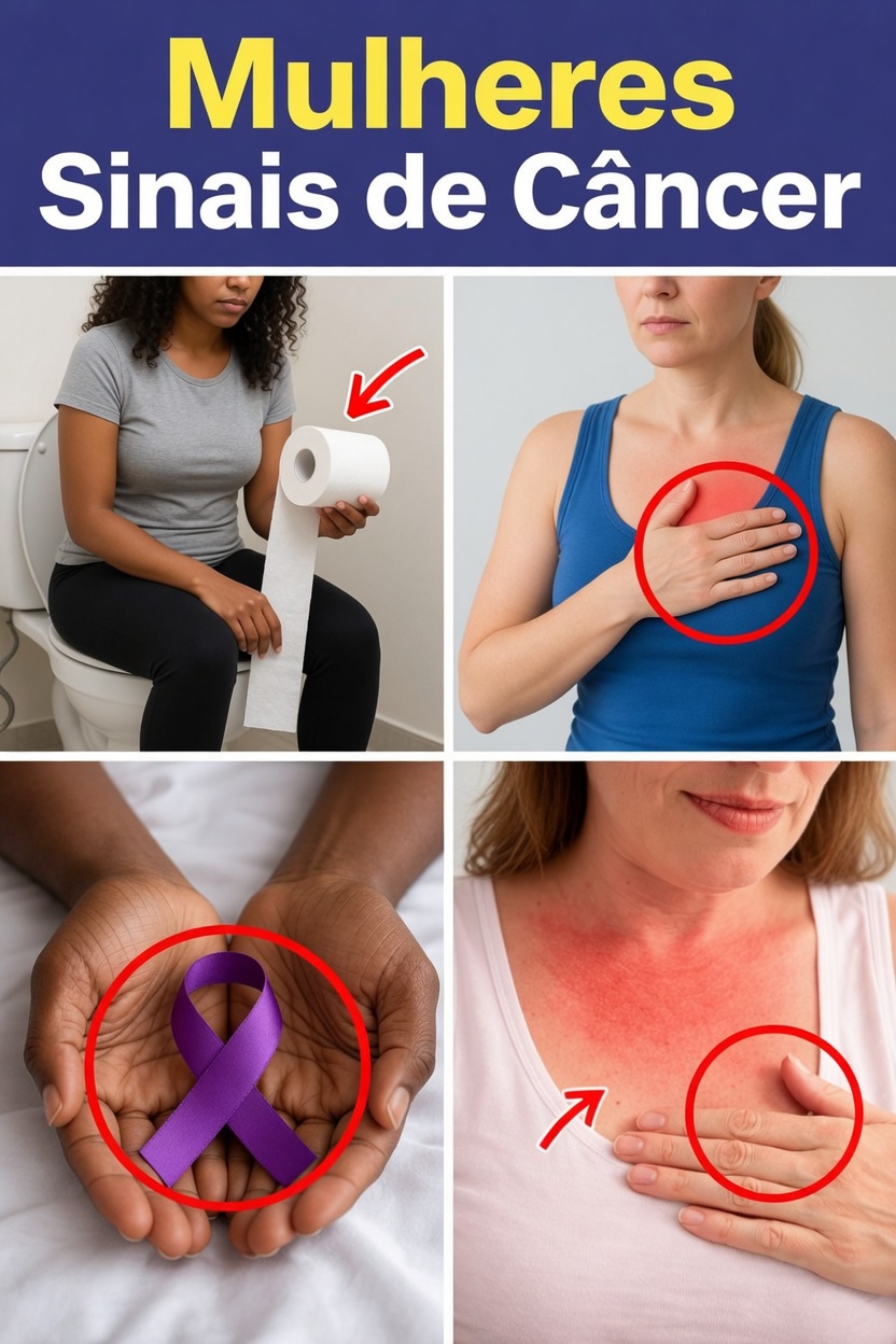 14 sinais visíveis de câncer que a maioria das mulheres ignora e por que você deve prestar atenção agora