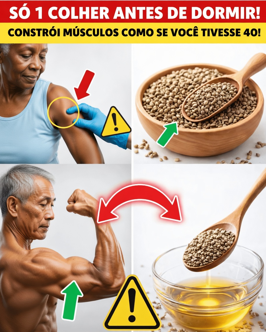 Ganhe Massa Muscular Depois dos 70: ESTA SEMENTE Funciona Melhor do que Ovos! 6 Potências Comprovadas