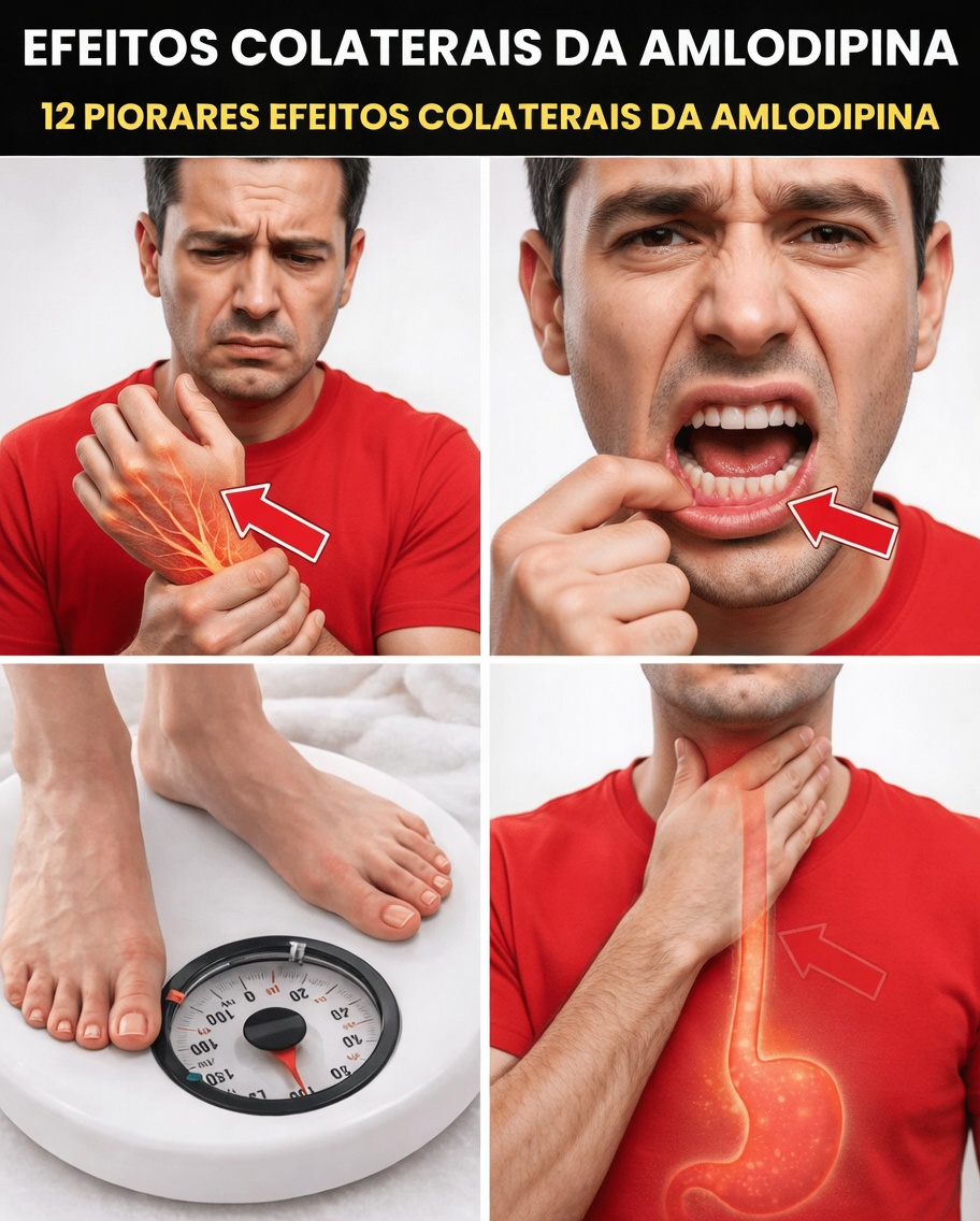 12 efeitos colaterais da amlodipina que você deve conhecer (e quando falar com seu médico)