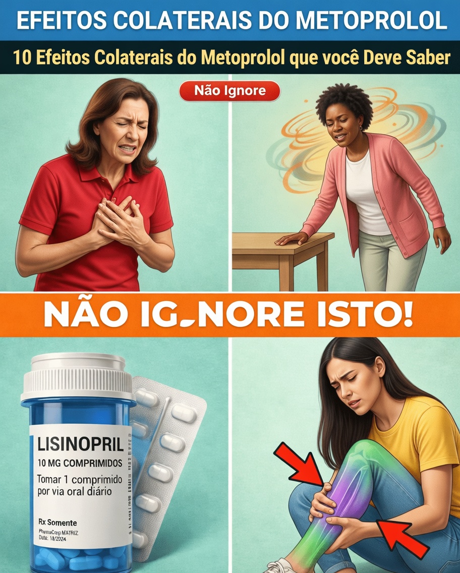 10 efeitos colaterais do metoprolol frequentemente ignorados: o que os pacientes precisam saber sobre esse medicamento para o coração