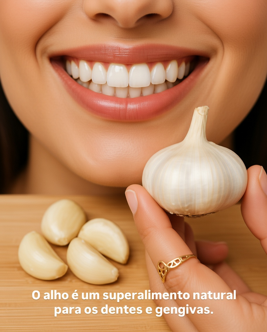 Experimente este truque fácil de 2 minutos para clarear os dentes com alho usando ingredientes da cozinha para um sorriso mais brilhante