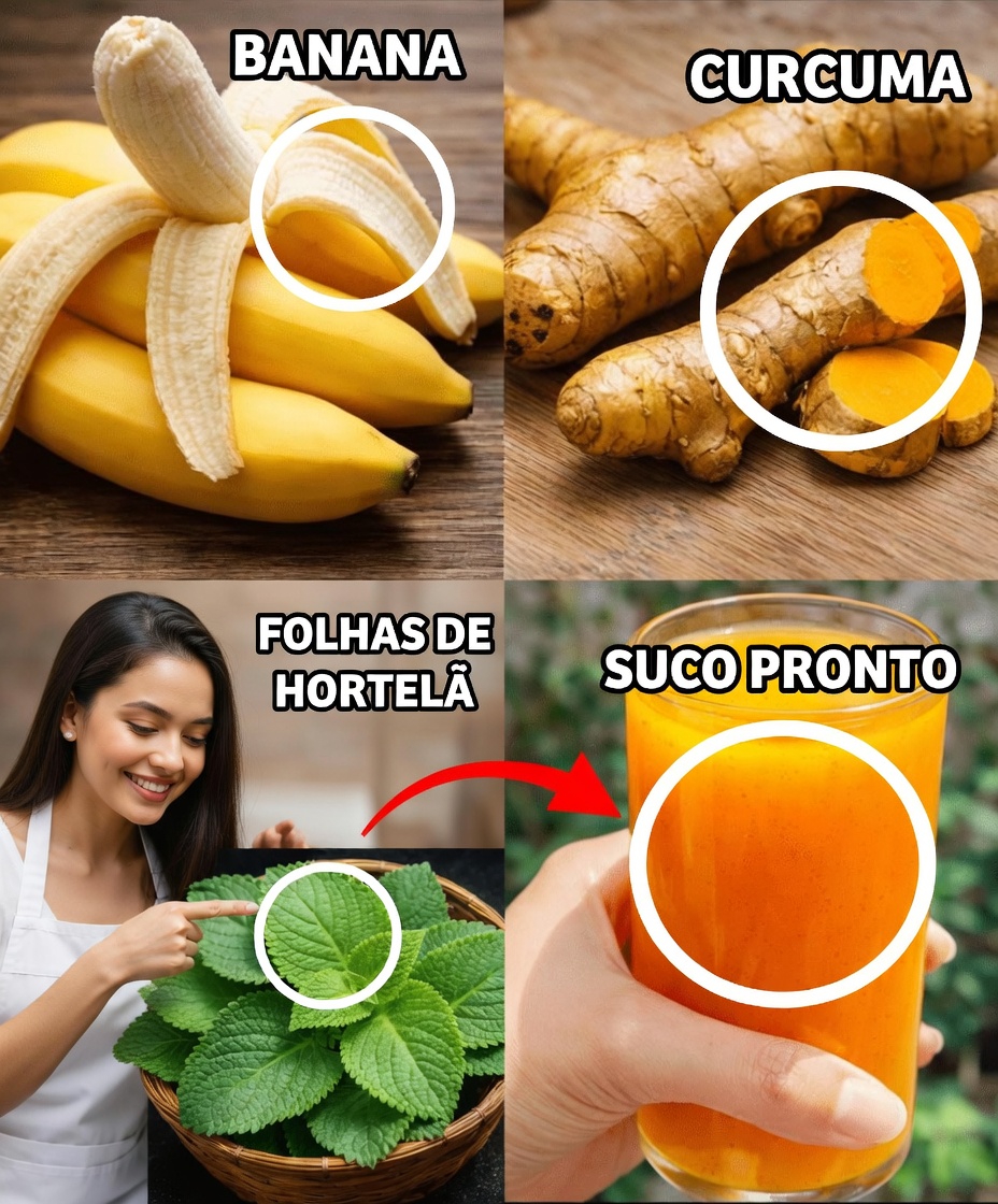 Cura Natural aos 60: A Bebida de Casca de Banana, Poejo e Cúrcuma que Mudou Minha Vida